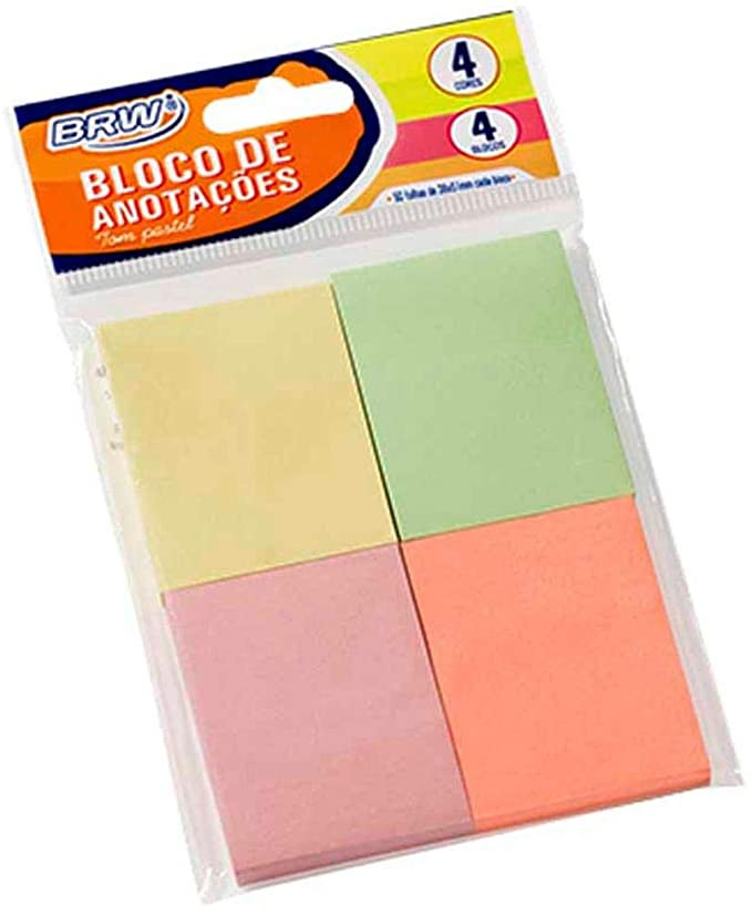 BLOCO ADESIVO 38X50 COLOR BRW